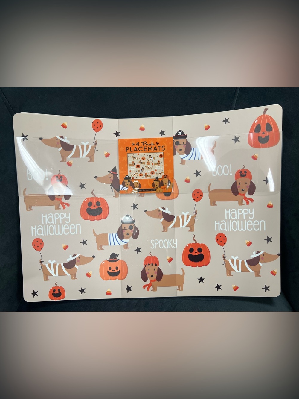 Dachshund Halloween 4pk Placemats